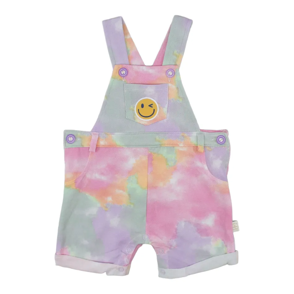 Elegant Kids 2 Pc Dungarees And T-Shirt Set - Smiley