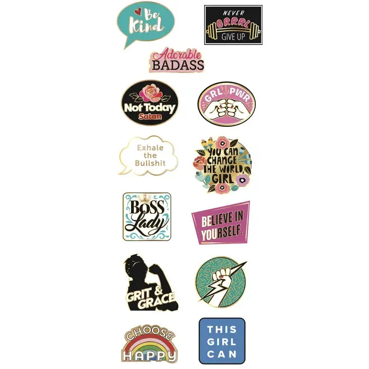 Enamel Power Pins - Several Styles