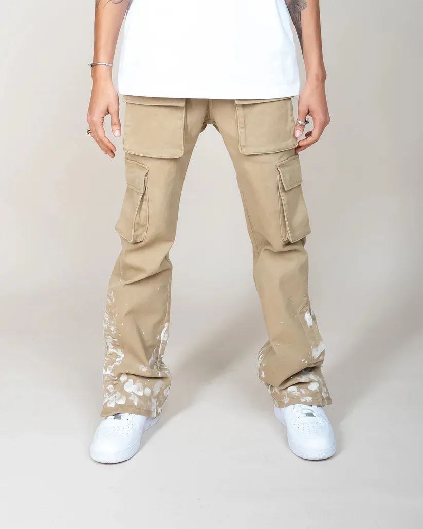 EPTM Snap Cargo Denim Khaki