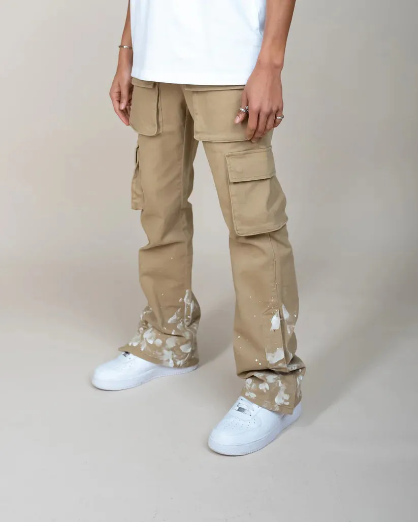 EPTM Snap Cargo Denim Khaki