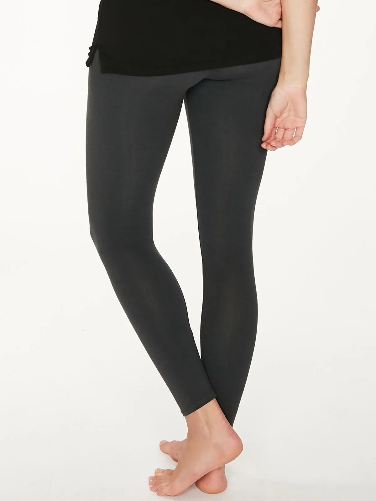 Essential Bamboo Organic Cotton Leggings - Pewter