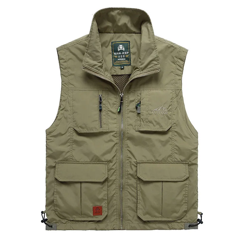 Fast Drying Mesh Outdoor Multi-pocket Fishing Men's Vest