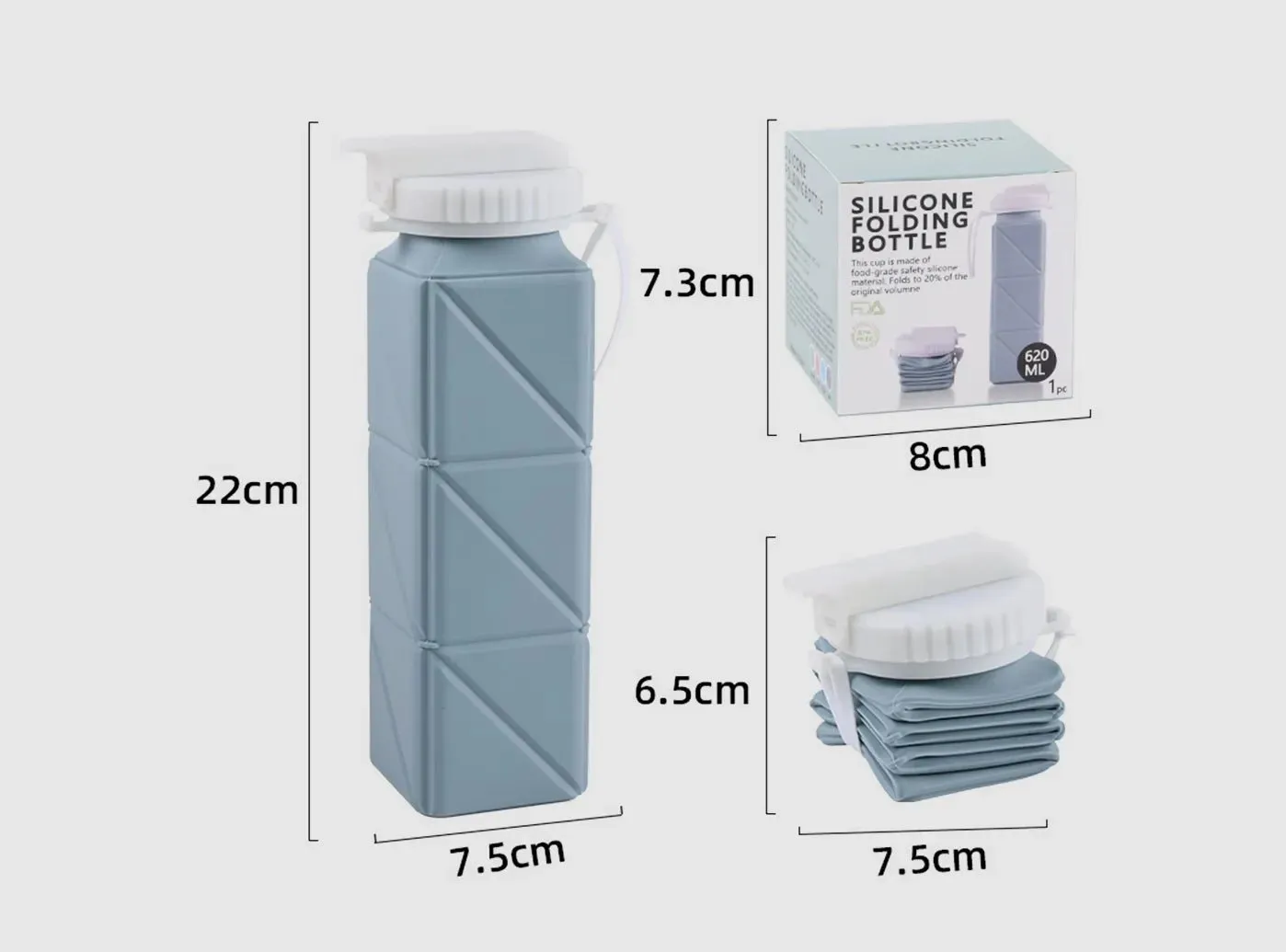 FitVille Foldable Water Bottles