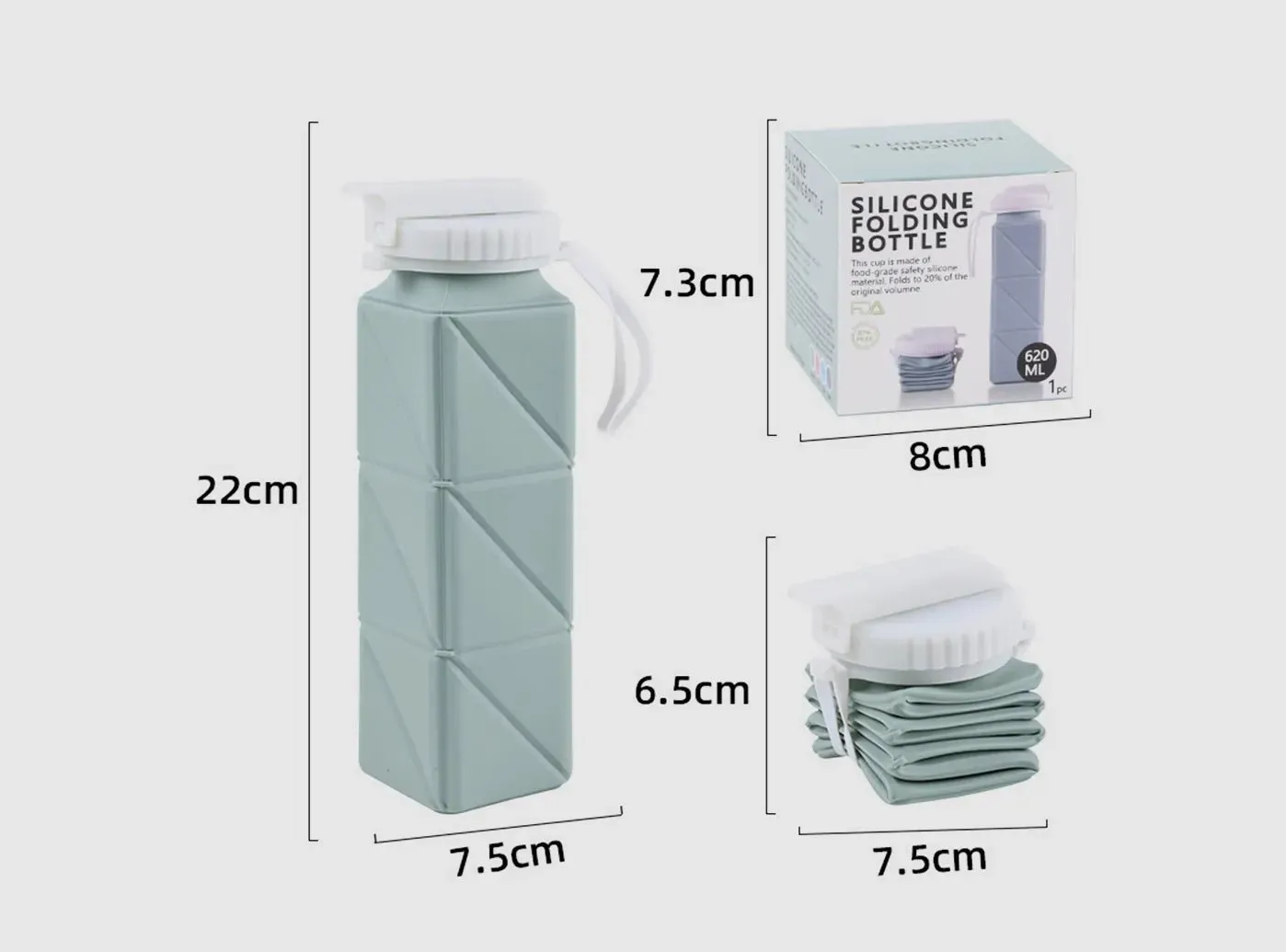 FitVille Foldable Water Bottles