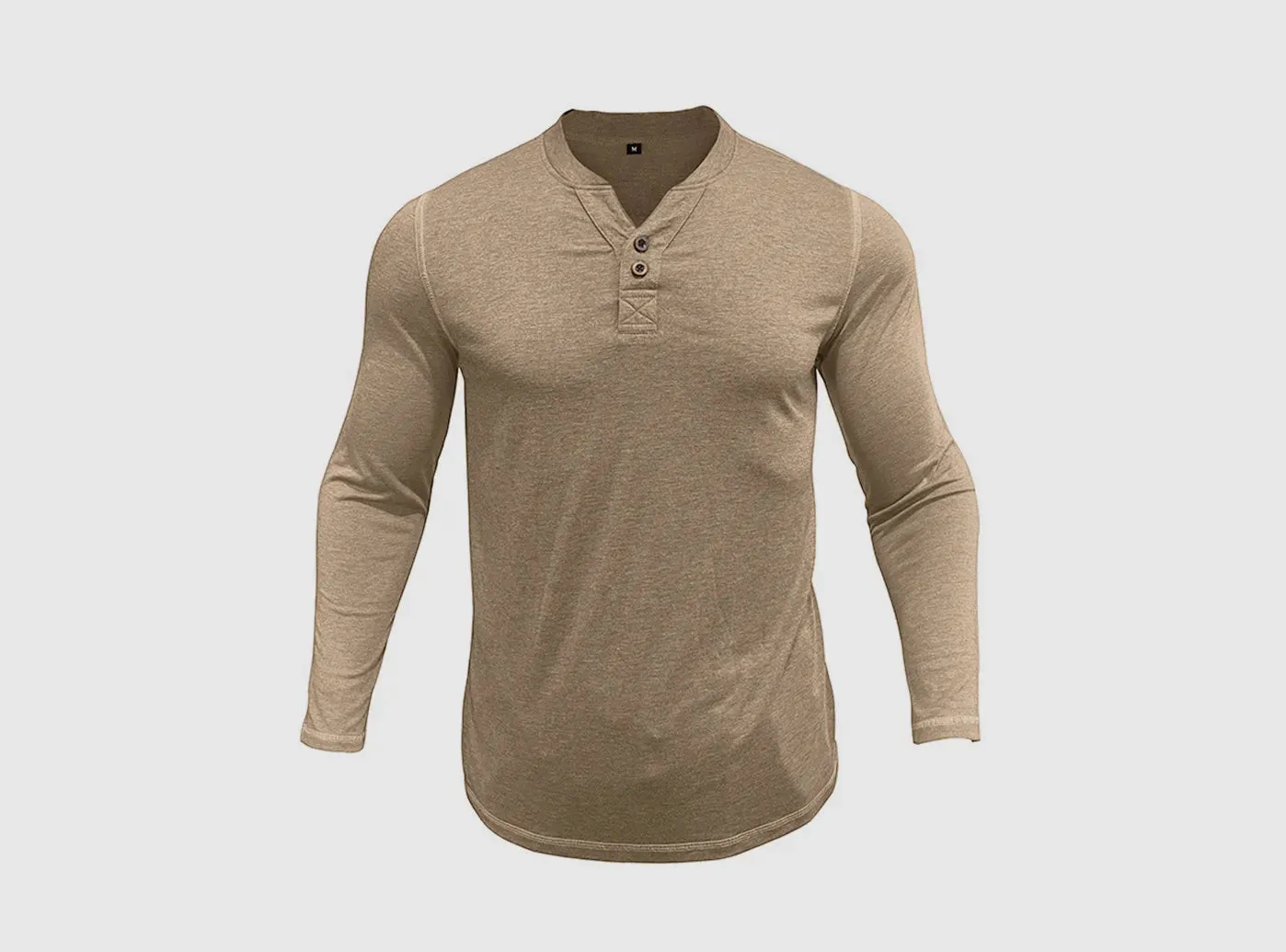 FitVille Men's Crew Neck Long-Sleeve Shirt