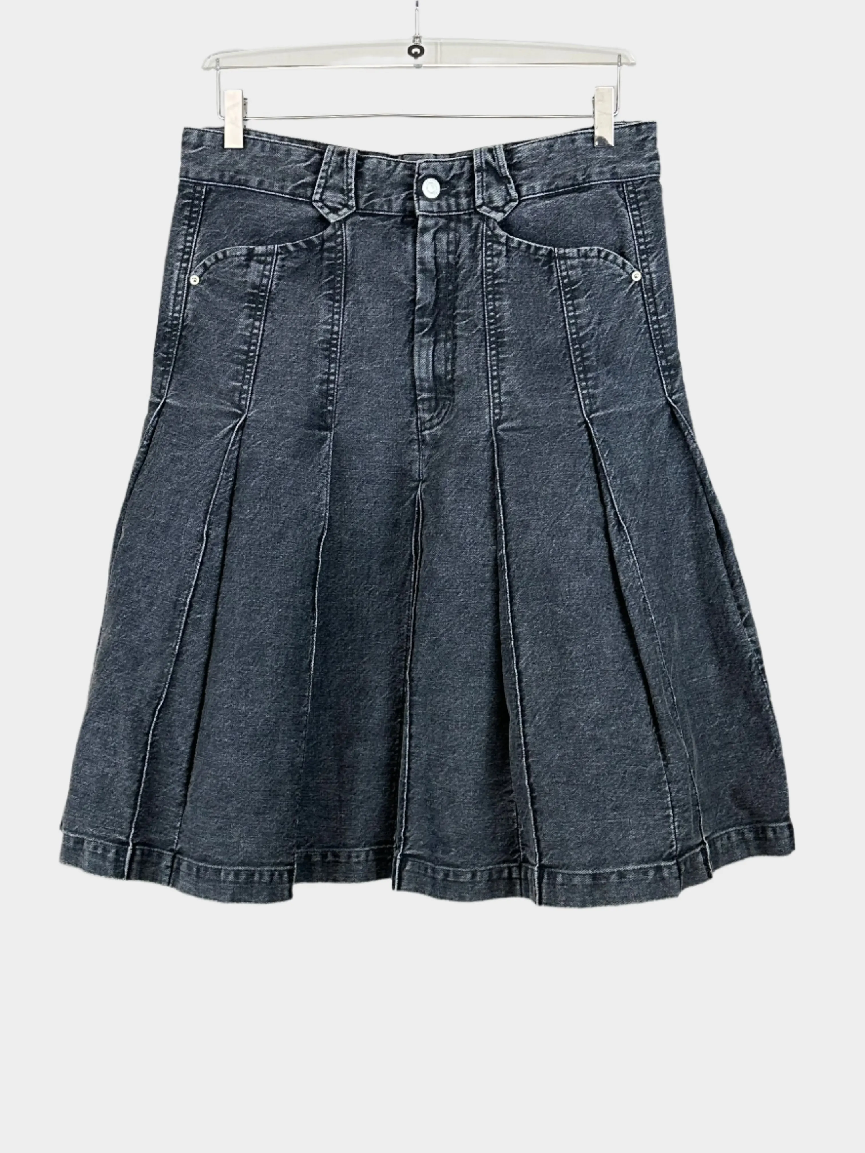 Flared Denim Skirt