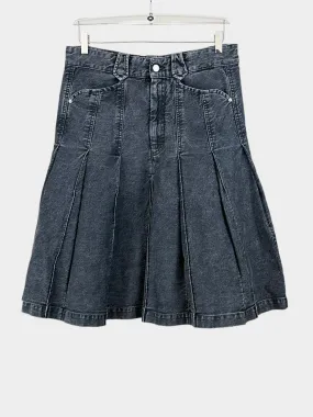 Flared Denim Skirt