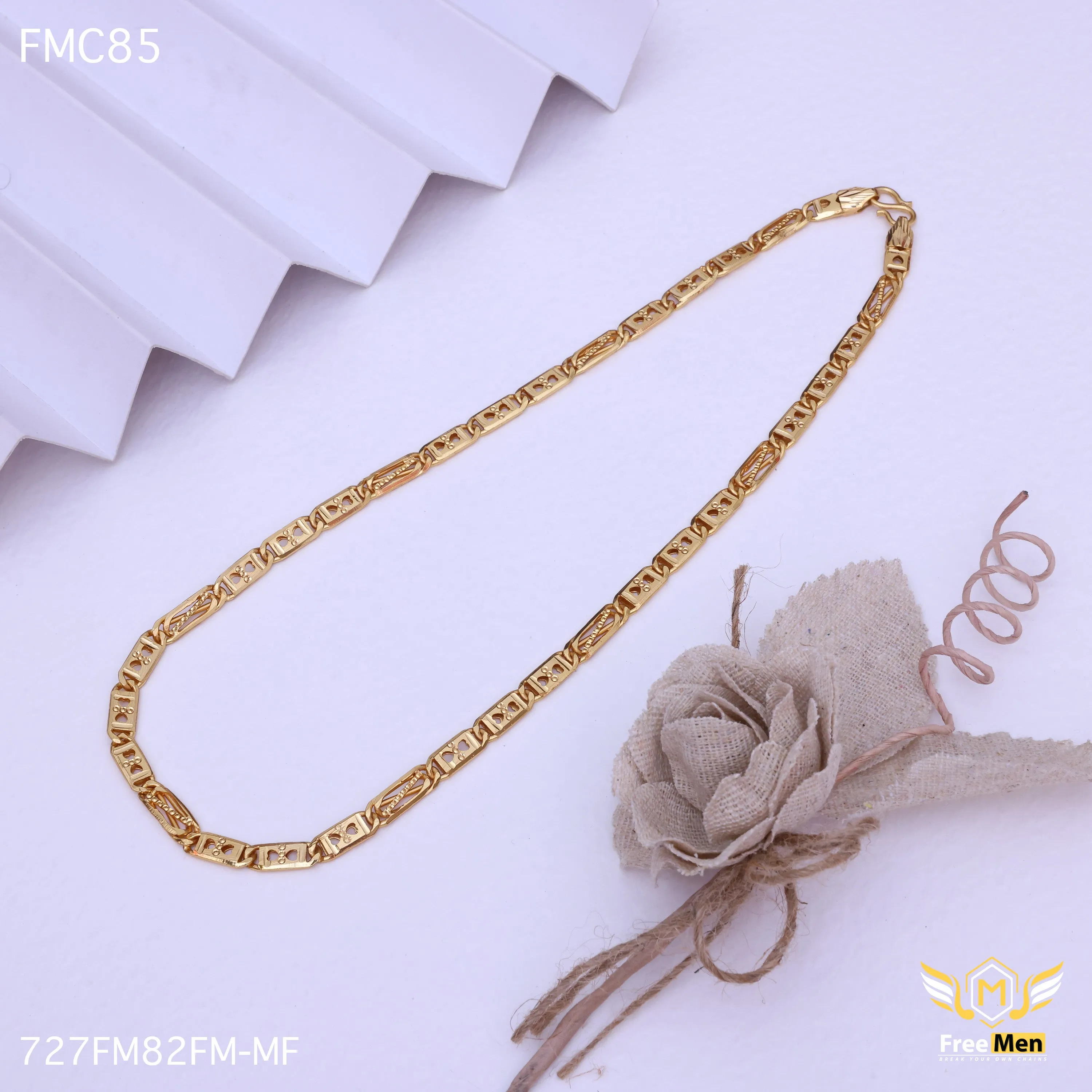 Freemen Beautiful Three Heart X Chain for Men - FMC85