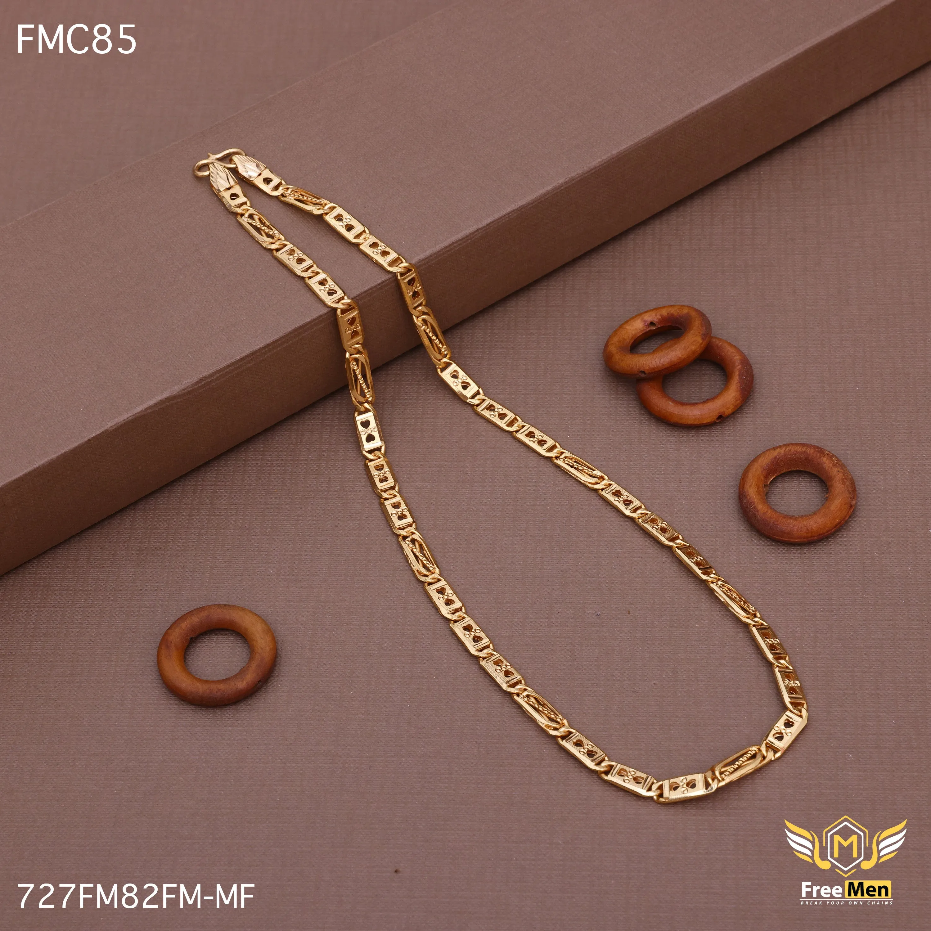 Freemen Beautiful Three Heart X Chain for Men - FMC85