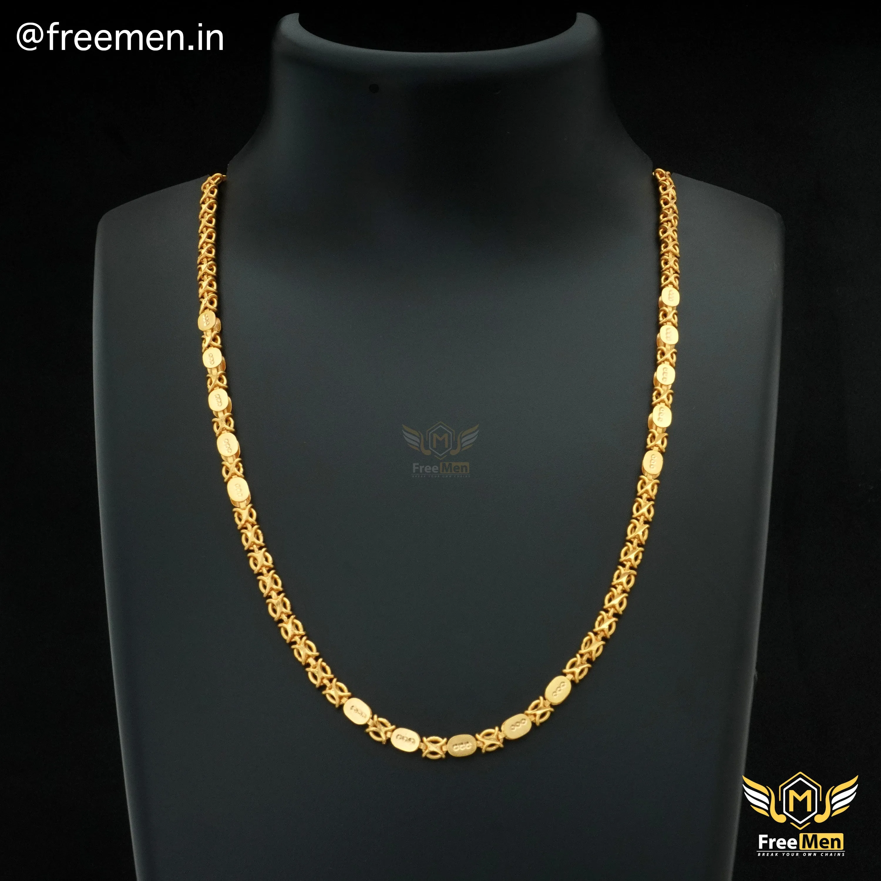 Freemen Elegant Nice Delicate Golden Chain for Men- FMC20