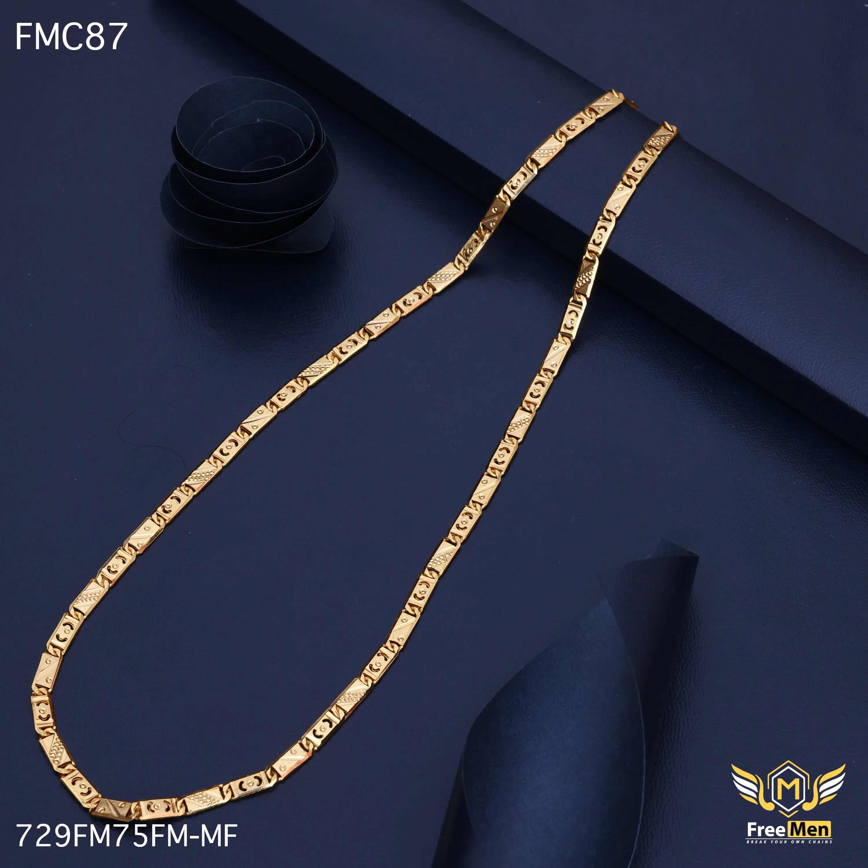 Freemen Gratifying Half OBO  Beautiful Chain for Men - FMC87