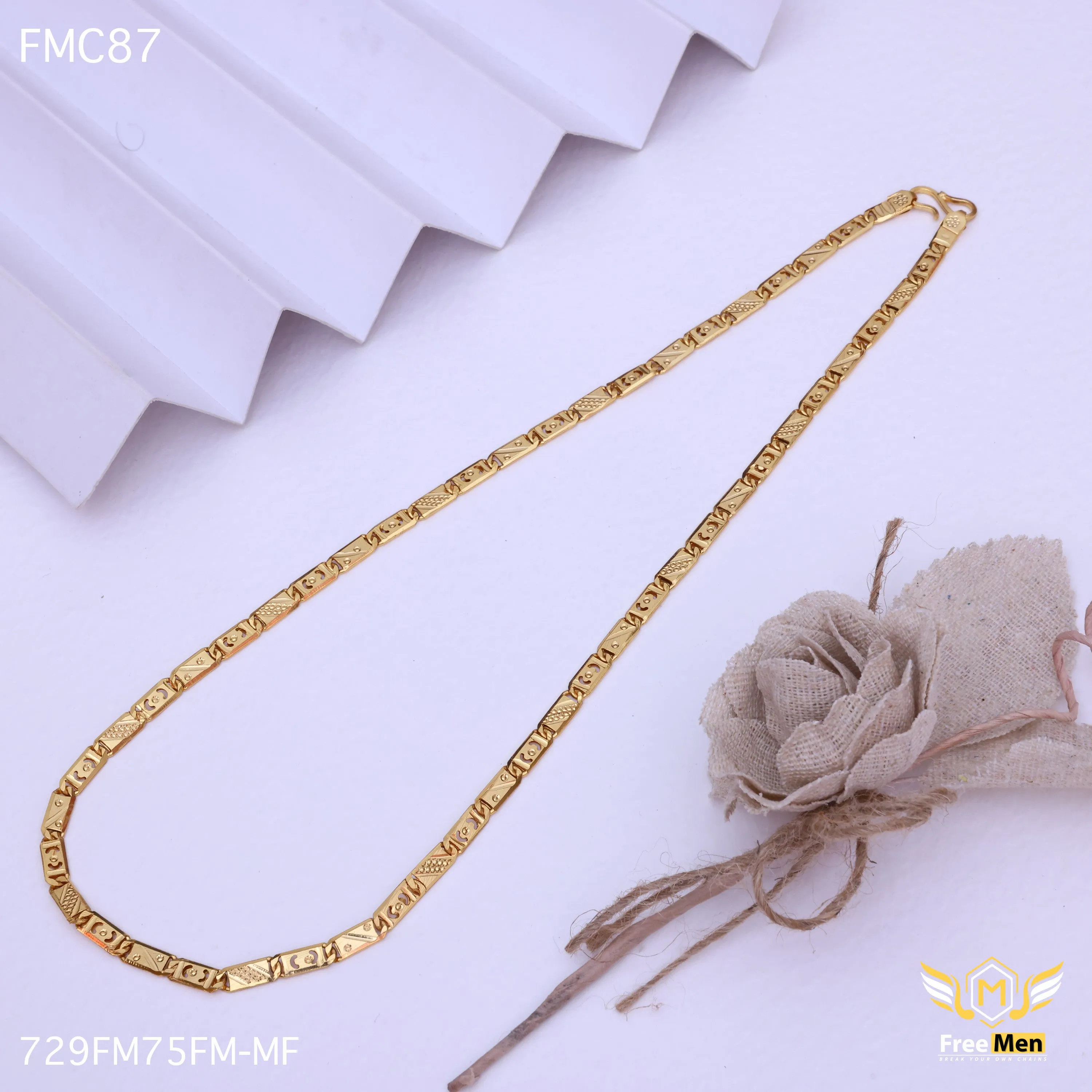 Freemen Gratifying Half OBO  Beautiful Chain for Men - FMC87