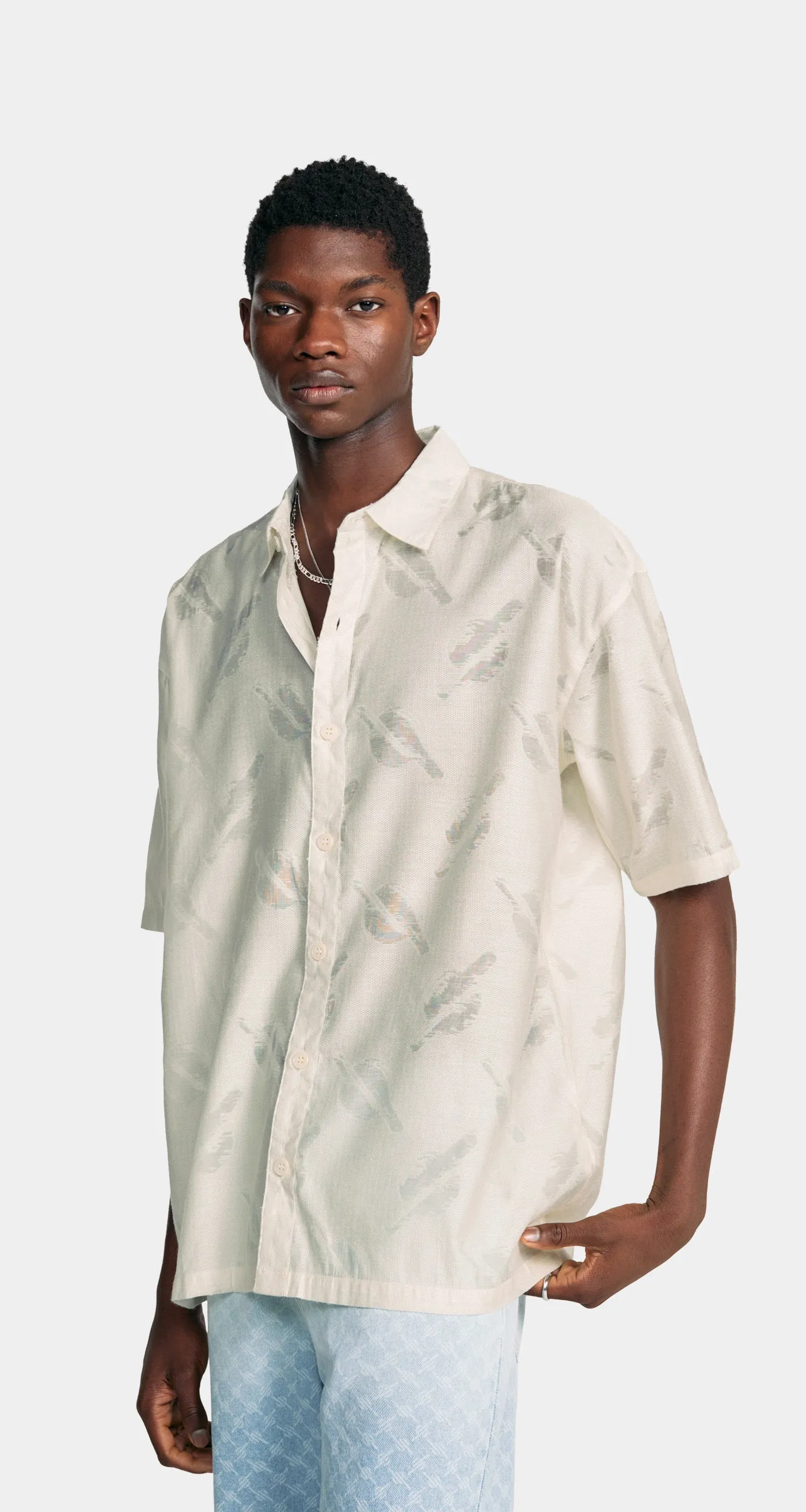 Frost White Salim Relaxed Shirt