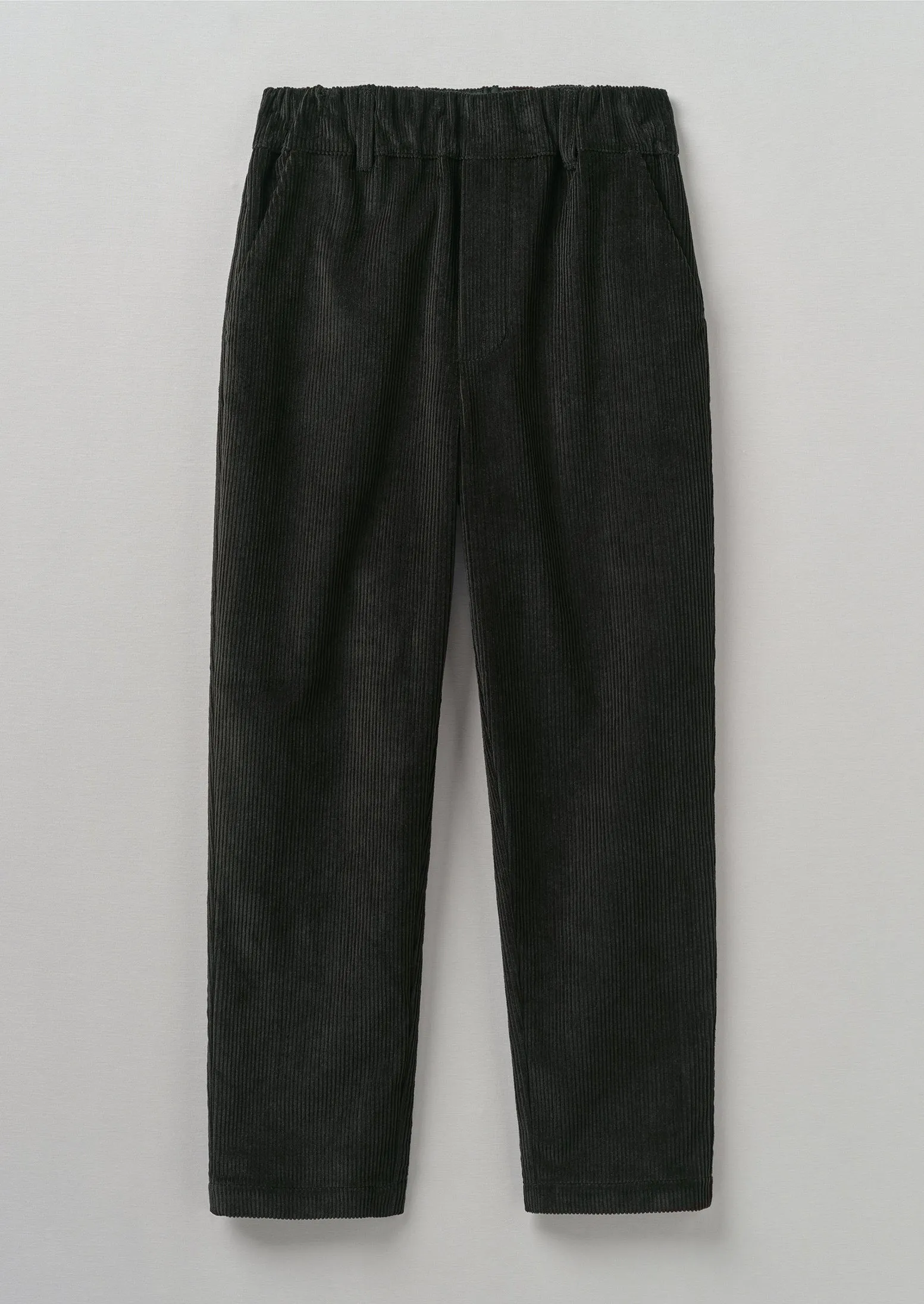 Gabi Organic Cord Pull On Pants | Brown Slate