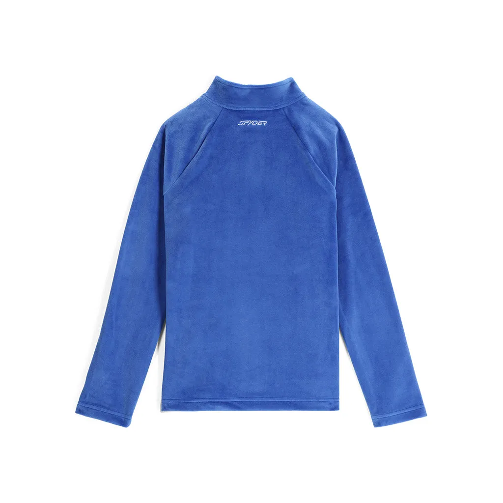 Girls Shimmer Bug Half Zip - Electric Blue