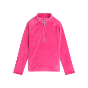 Girls Shimmer Bug Half Zip - Pink