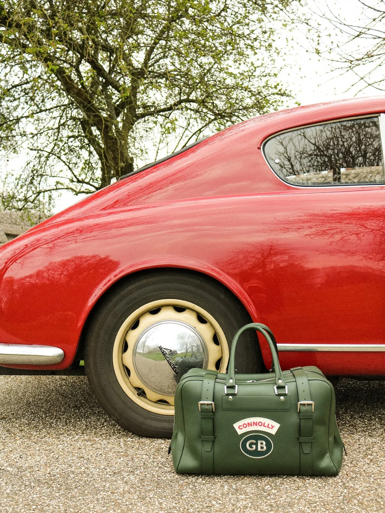 Green Sports Grip Bag with Badges