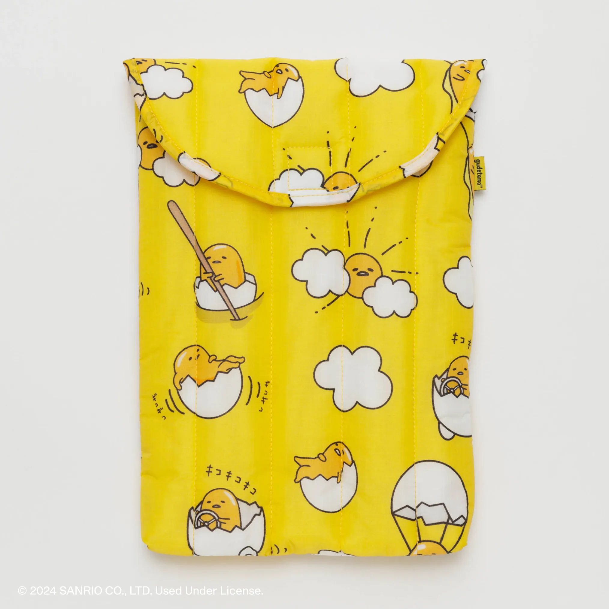 Gudetama x Baggu Puffy Laptop Sleeve