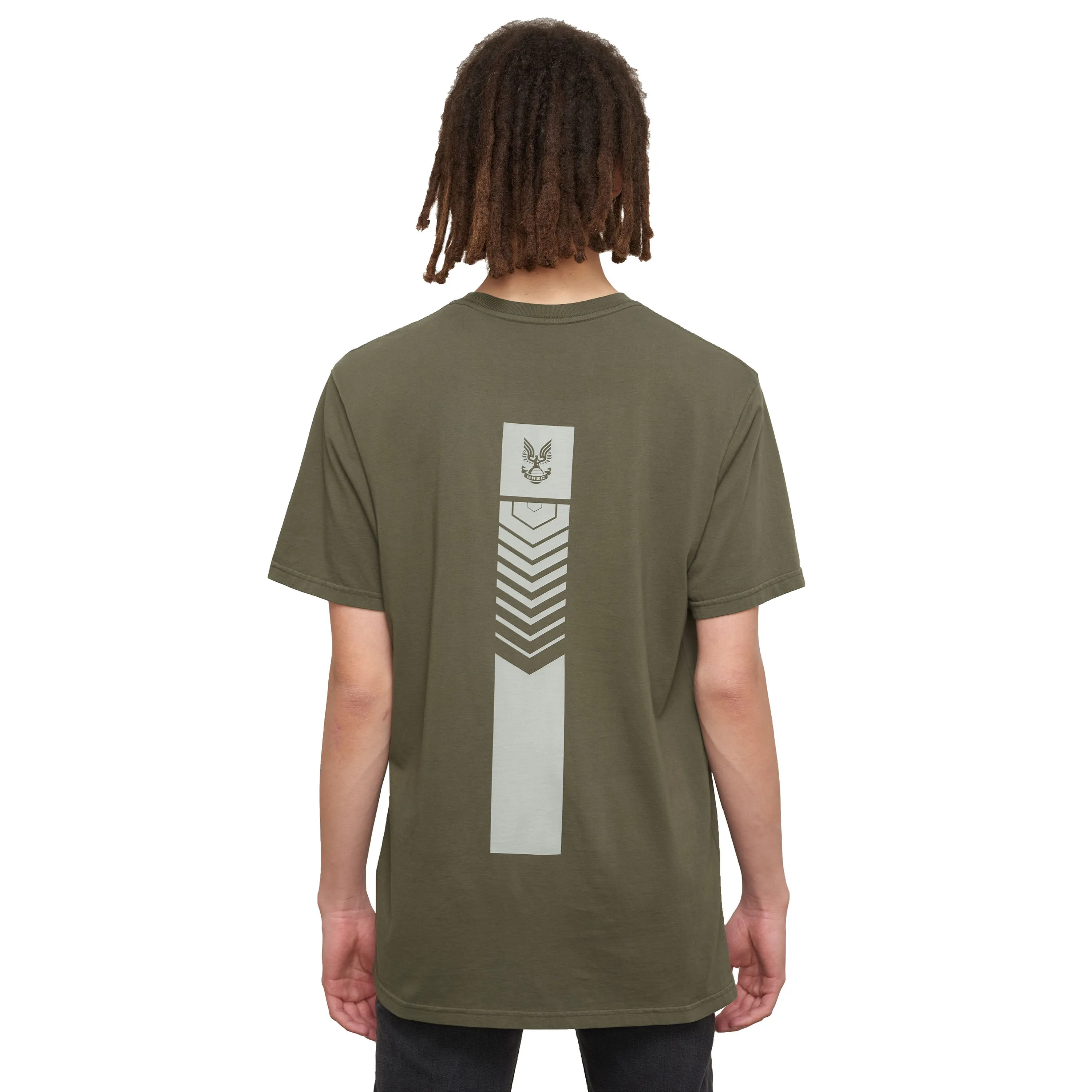 Halo Infinite Deconstructed Olive Tee