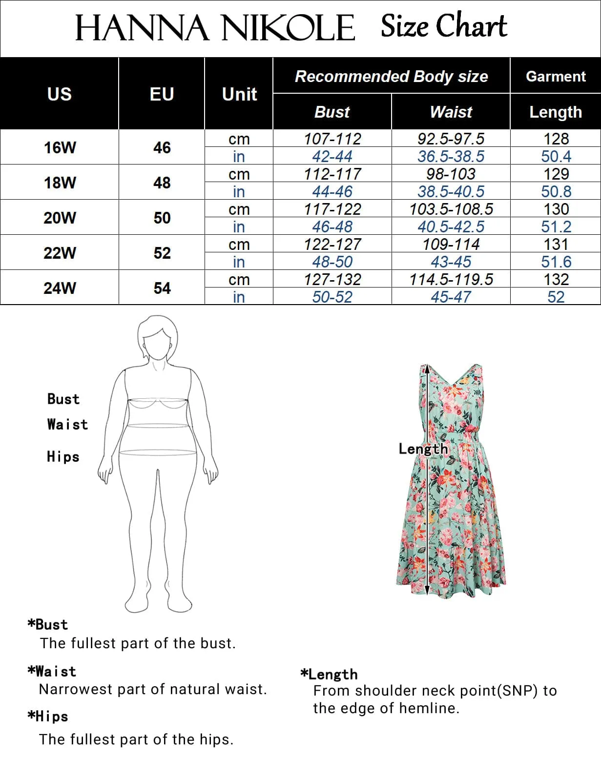 HN Women Plus Size Elastic Waist Midi Dress Sleeveless V-Neck Flared A-Line Dress