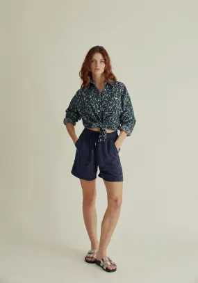 HOLLY Short - Cupro Dark Navy