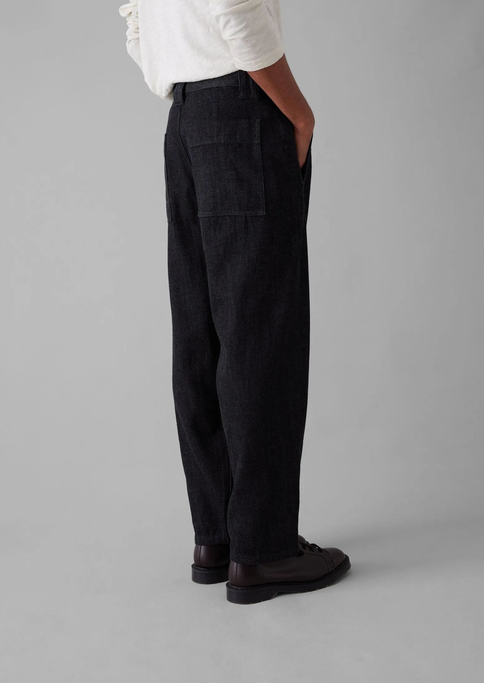 Japanese Cotton Denim Trousers | Indigo