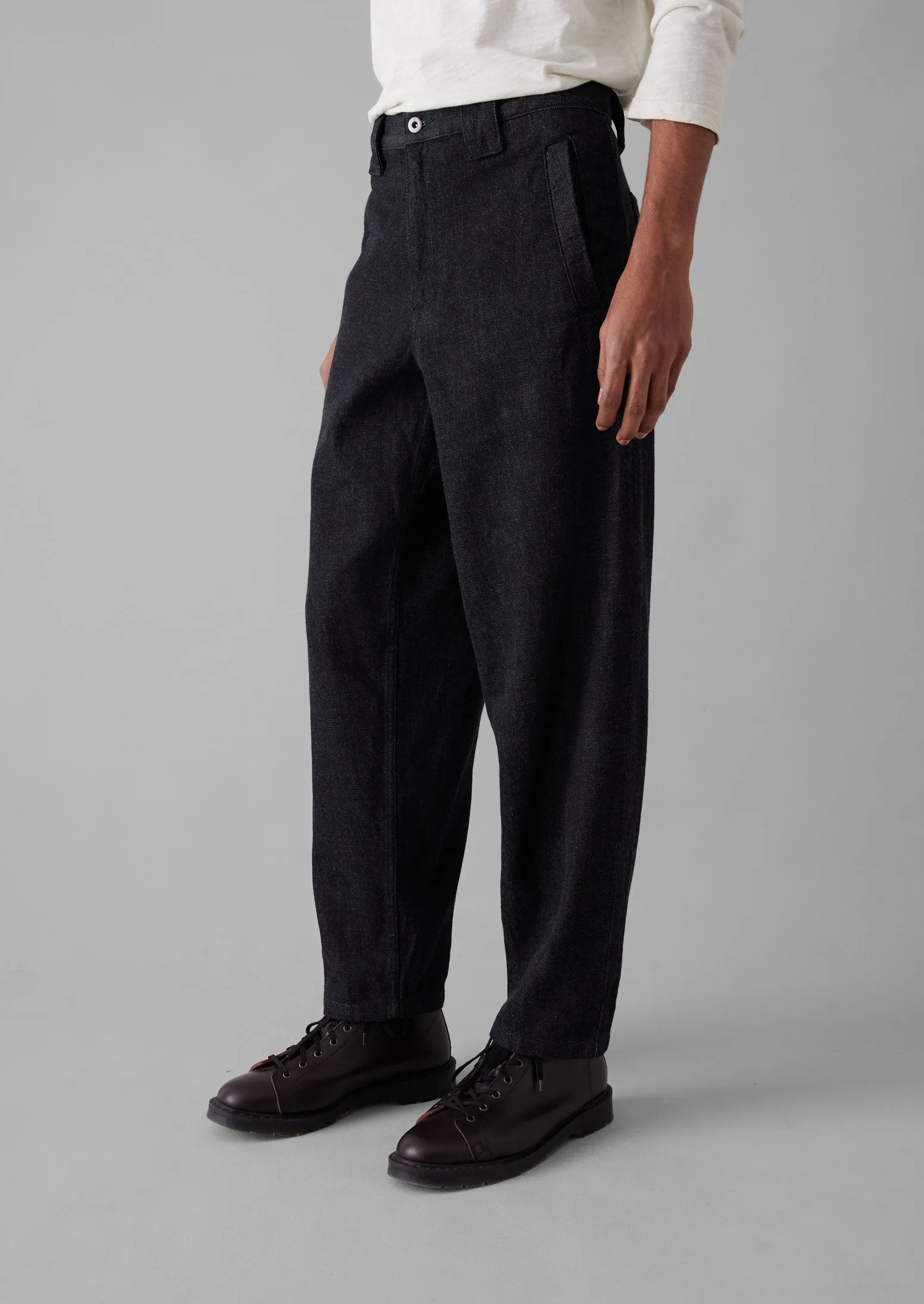 Japanese Cotton Denim Trousers | Indigo