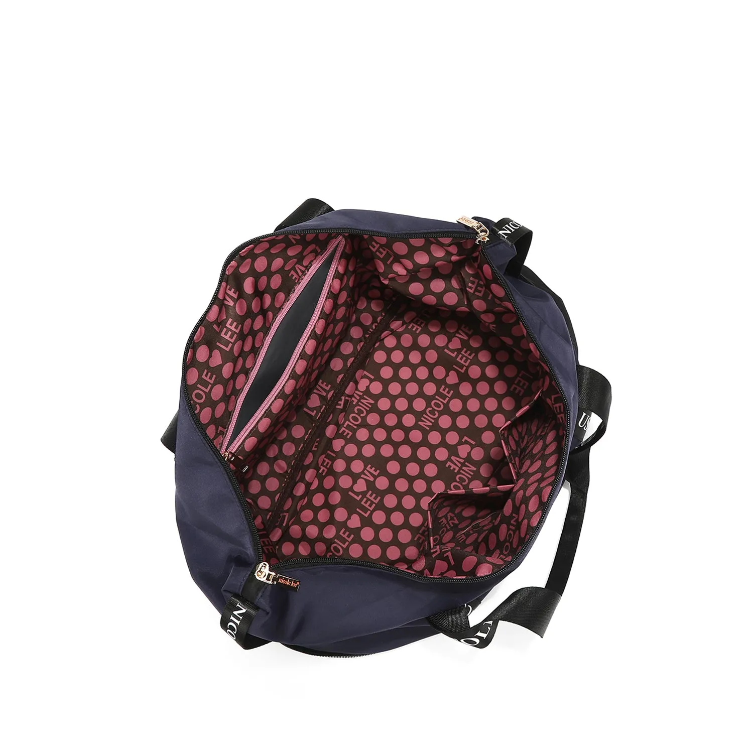 JENNA FOLDABLE NYLON TRAVEL TOTE