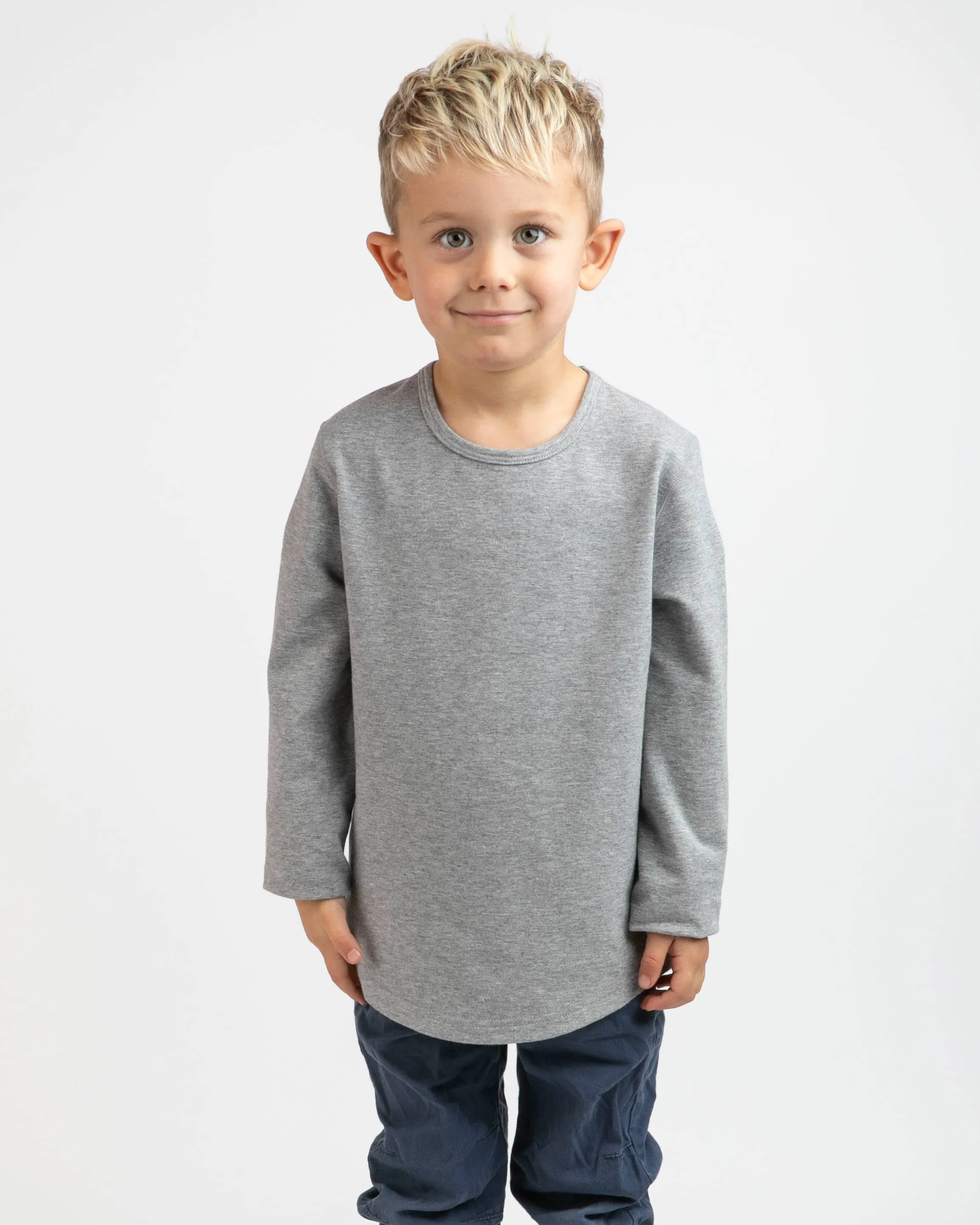 Kid's Drop-Cut Long Sleeve: LUX