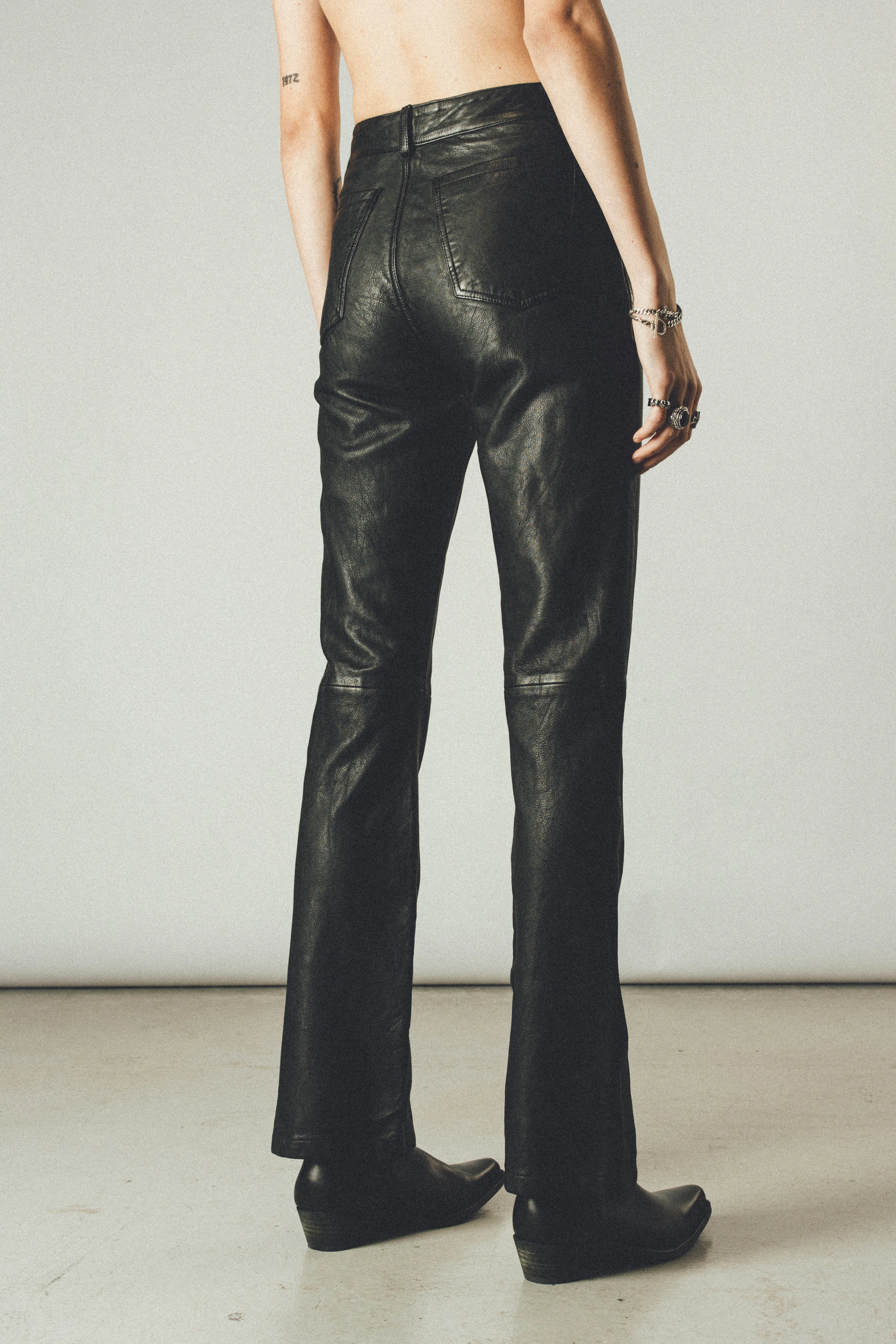 Leather Hendrix Pants | Vintage Black