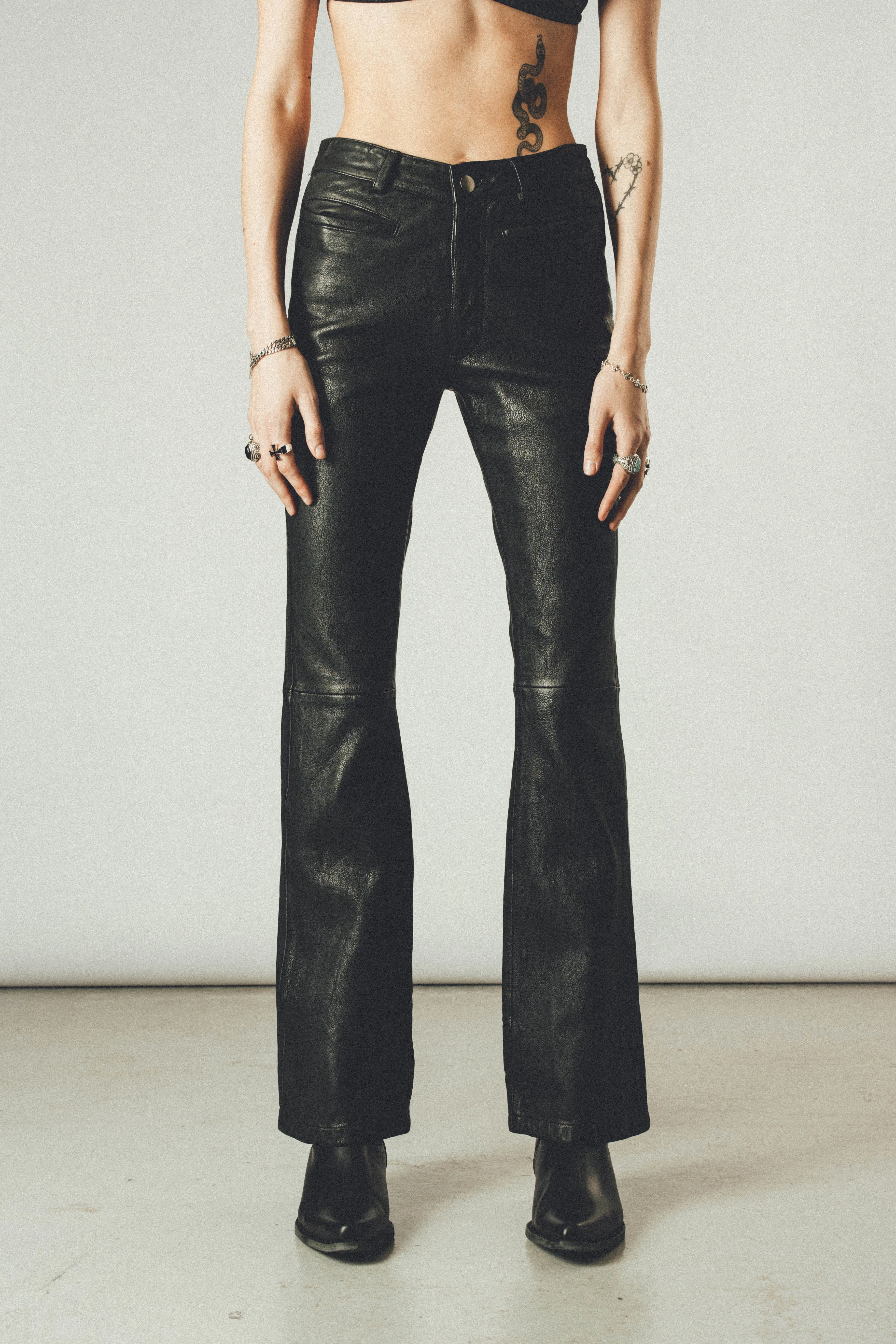 Leather Hendrix Pants | Vintage Black