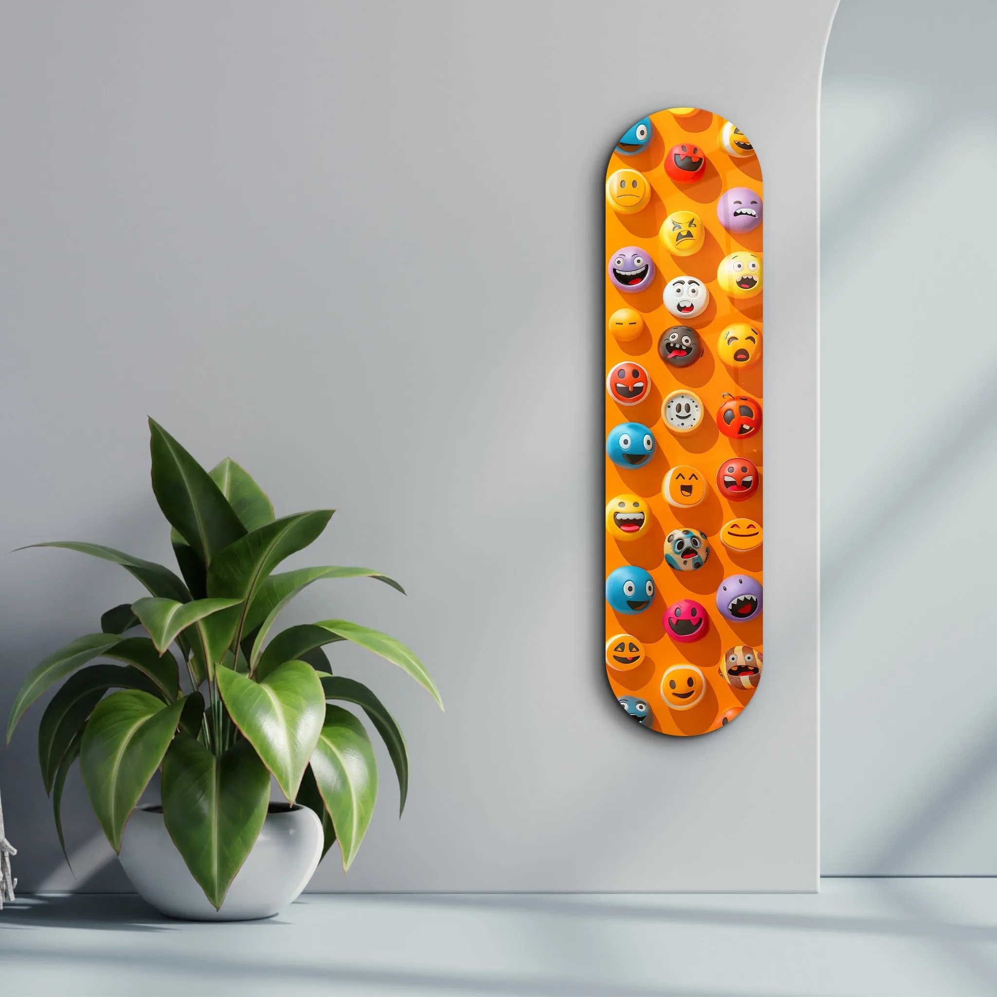 Lots of Smileys 1 | Glass Wall Art