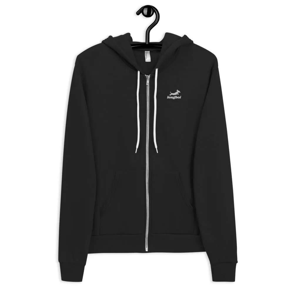 Men's Embroidered Logo Zip Hoodie