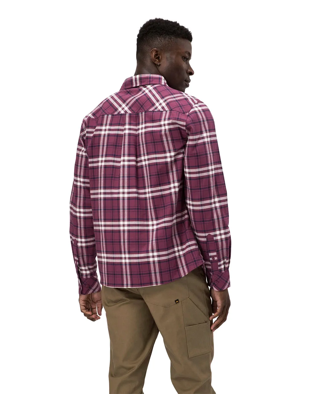 Men's Plaid Long Sleeve Work Shirt