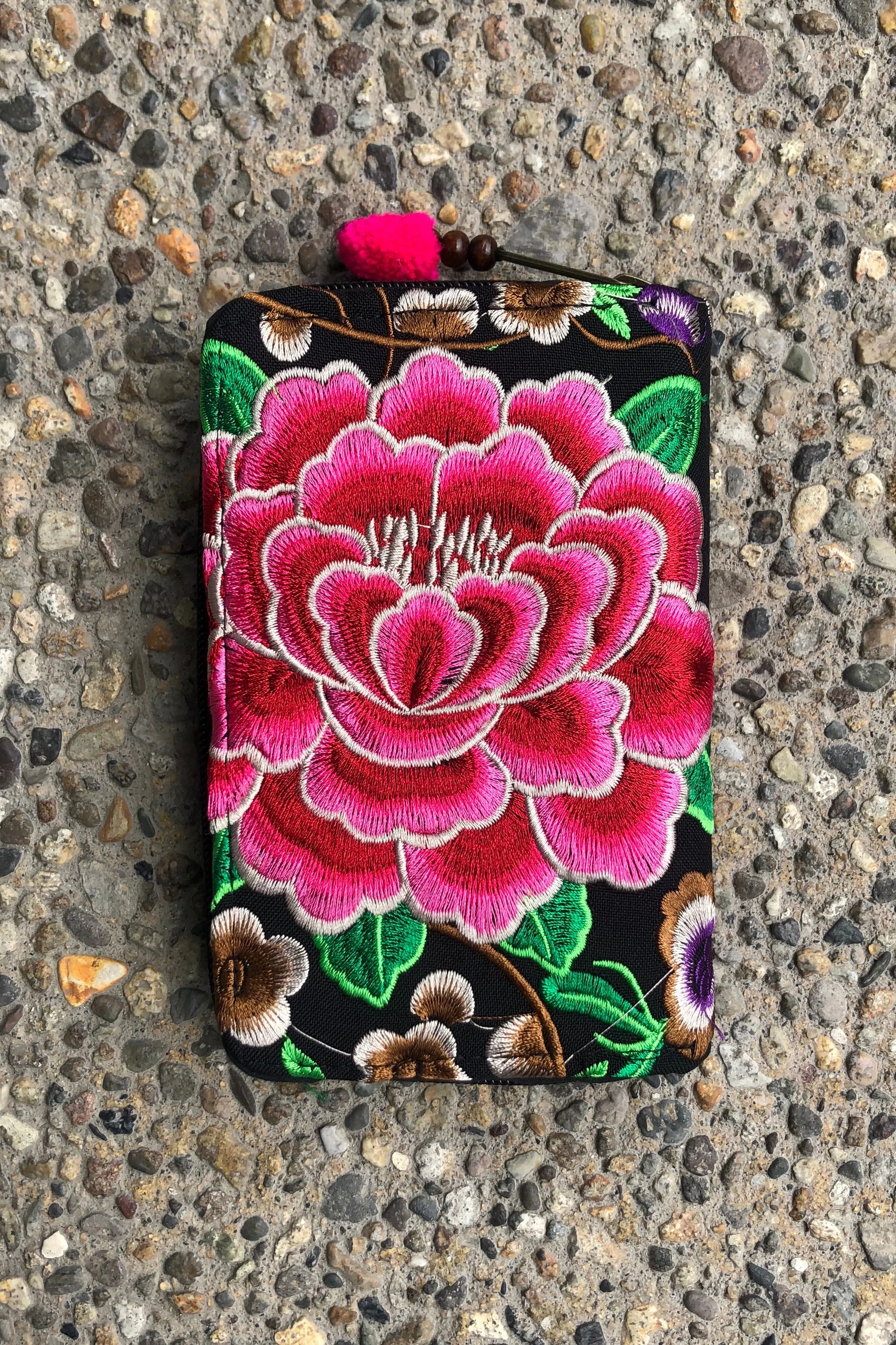 Mini Martha Embroidered Wallet