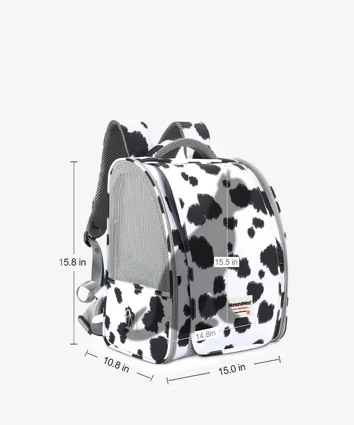 Montana West Print 2-side Mesh Pet Carrier Backpack