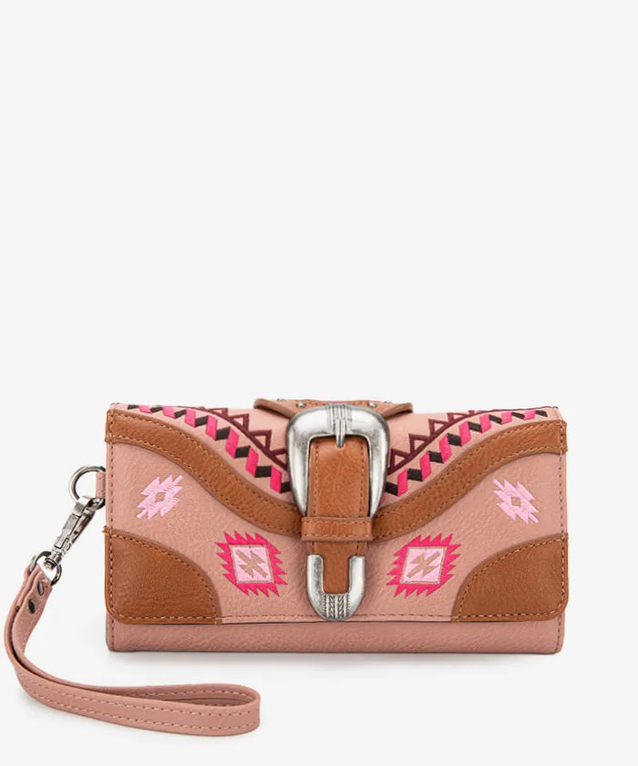 Montana West Southwestern Buckle Wristlet