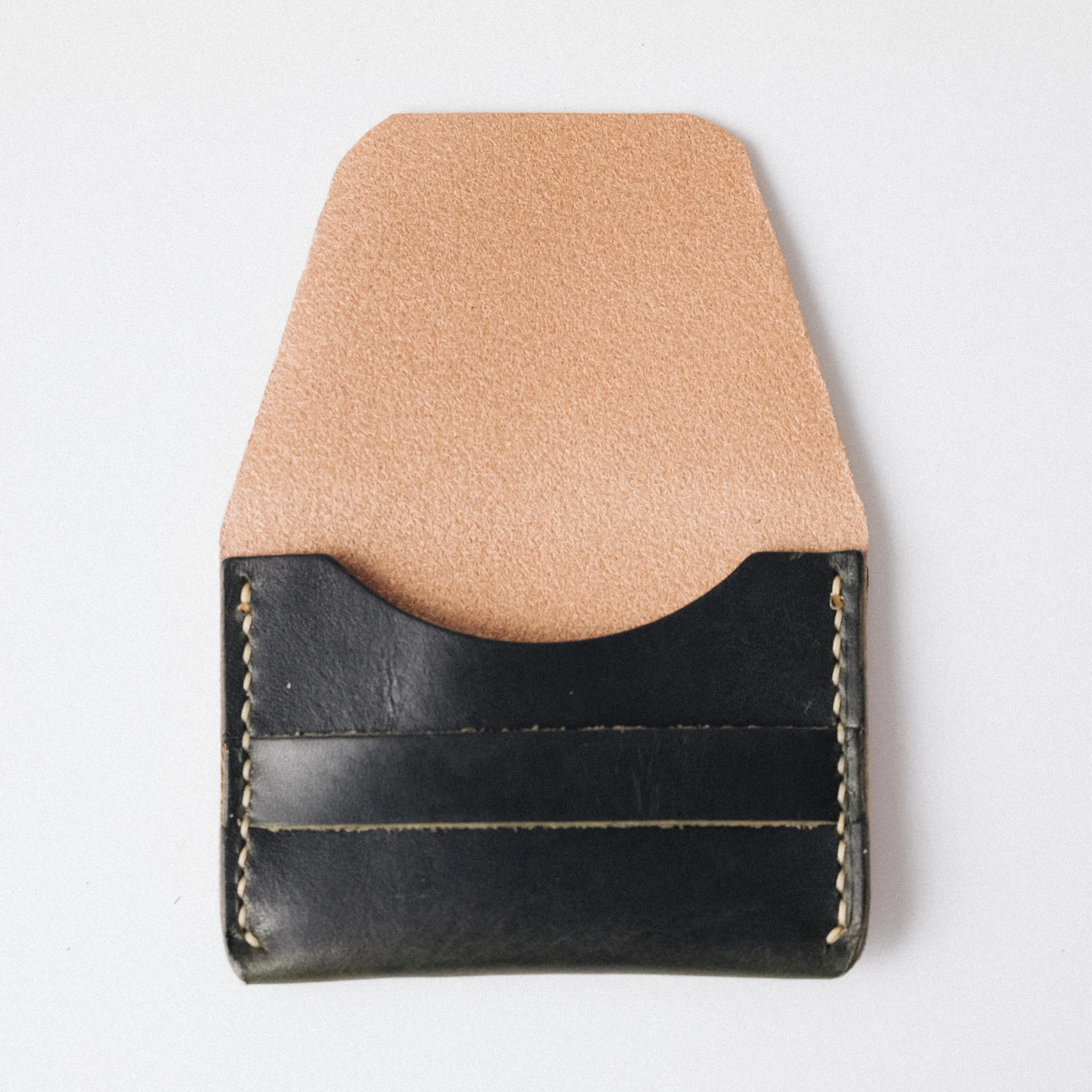 Natural/Green Dublin Flap Wallet