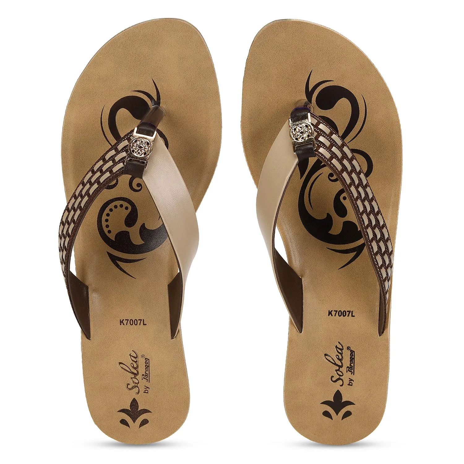 Paragon  PUK7007L Women Sandals | Casual & Formal Sandals | Stylish, Comfortable & Durable | For Daily & Occasion Wear