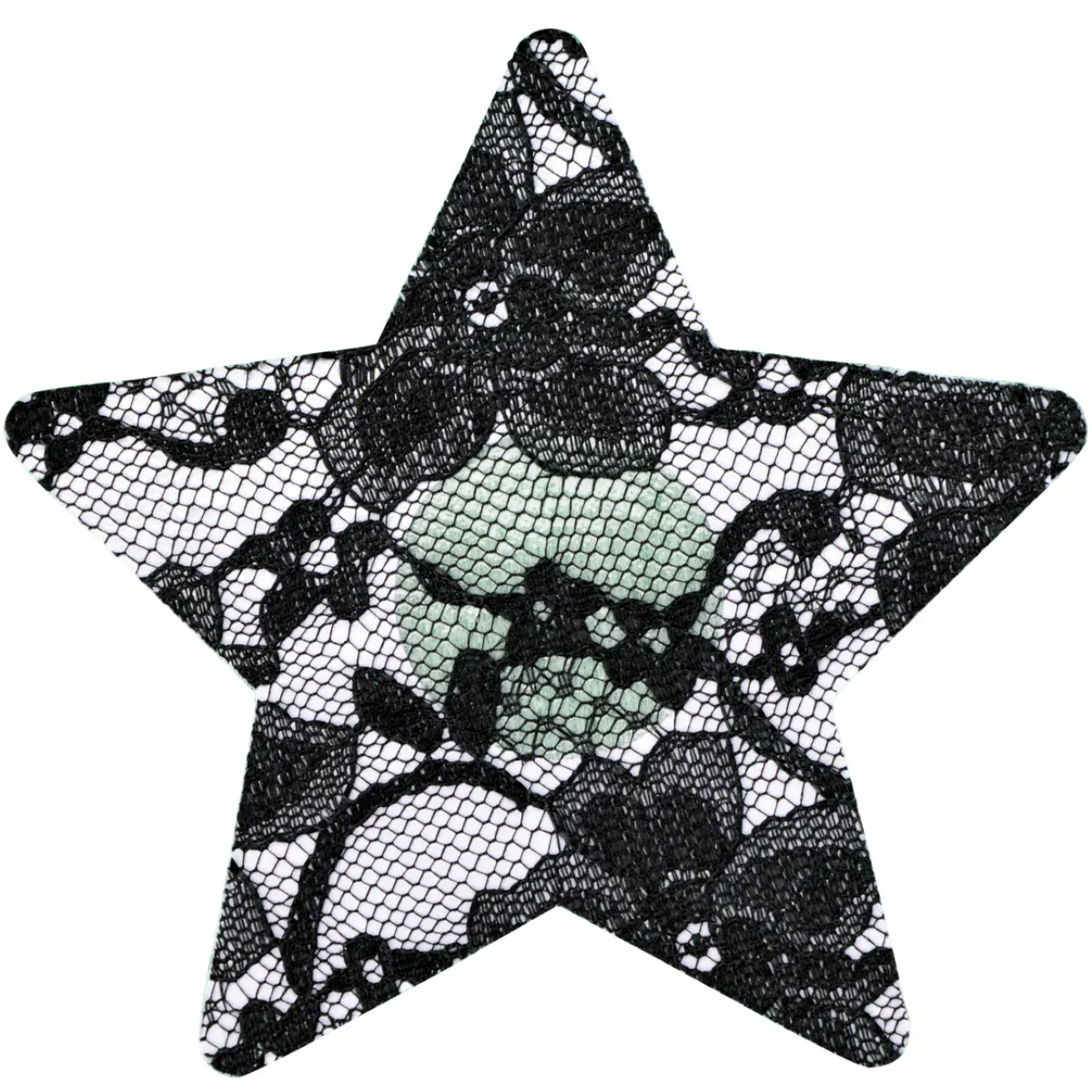 Pasties Lace Black Star Nipple Covers 5 Pair