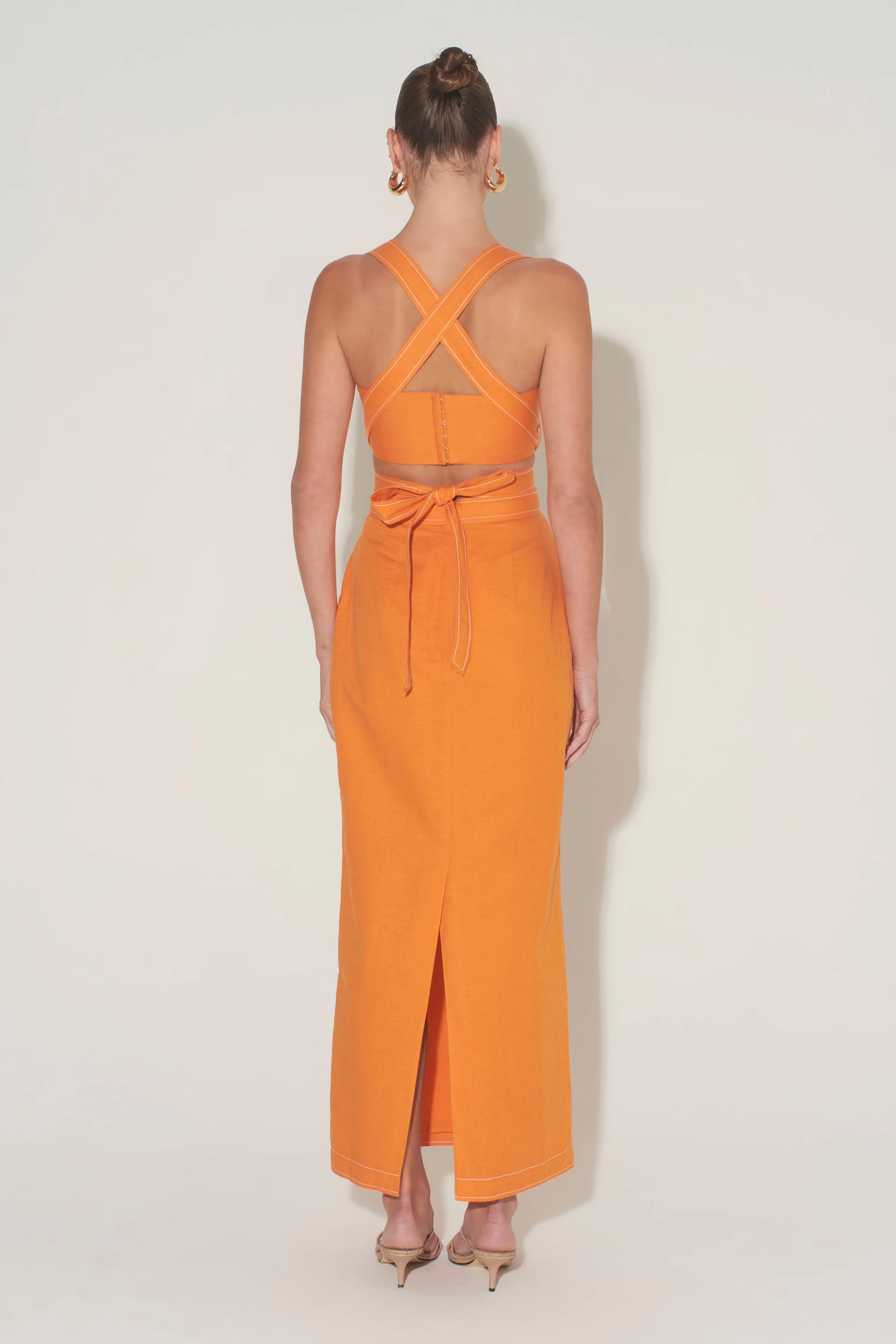 Pepe Cutout Top - Tangerine