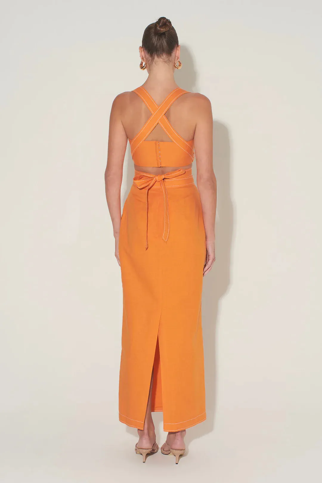 Pepe Cutout Top - Tangerine