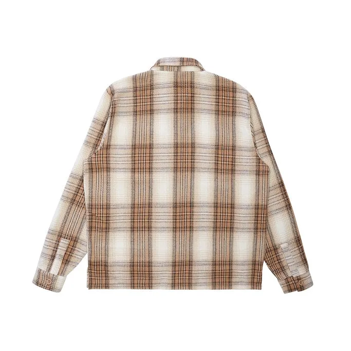 Plaid Flannel Overshirt - Driftwood