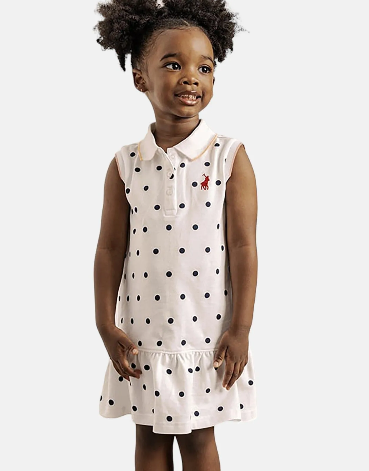 Polo Anna Polka Dotted White Golfer Dress