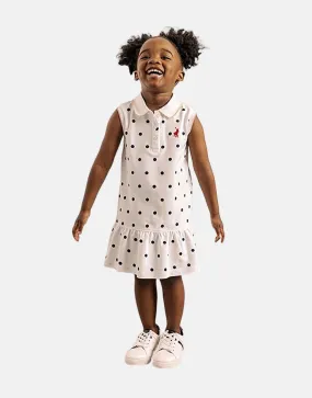 Polo Anna Polka Dotted White Golfer Dress