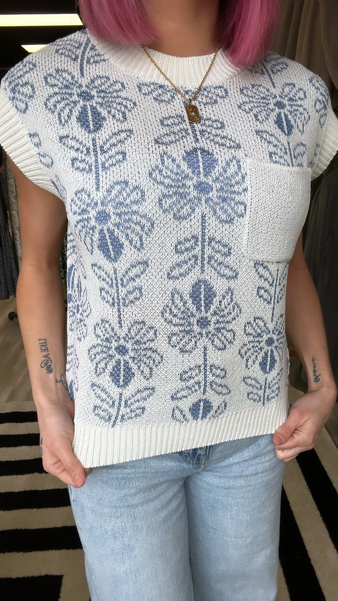 Power Of Petals Knit Top [MULTIPLE COLORS]