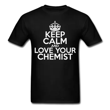 "Keep Calm and Love Your Chemist" (white) - Men's T-Shirt