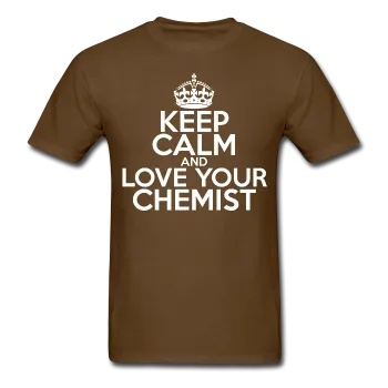 "Keep Calm and Love Your Chemist" (white) - Men's T-Shirt