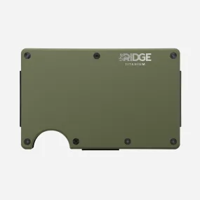 Ridge Wallet - Matte Olive Titanium