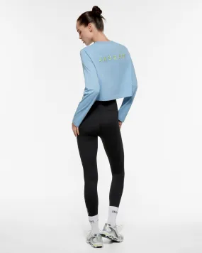 STAPLE CROP LONG SLEEVE TEE SKY BLUE